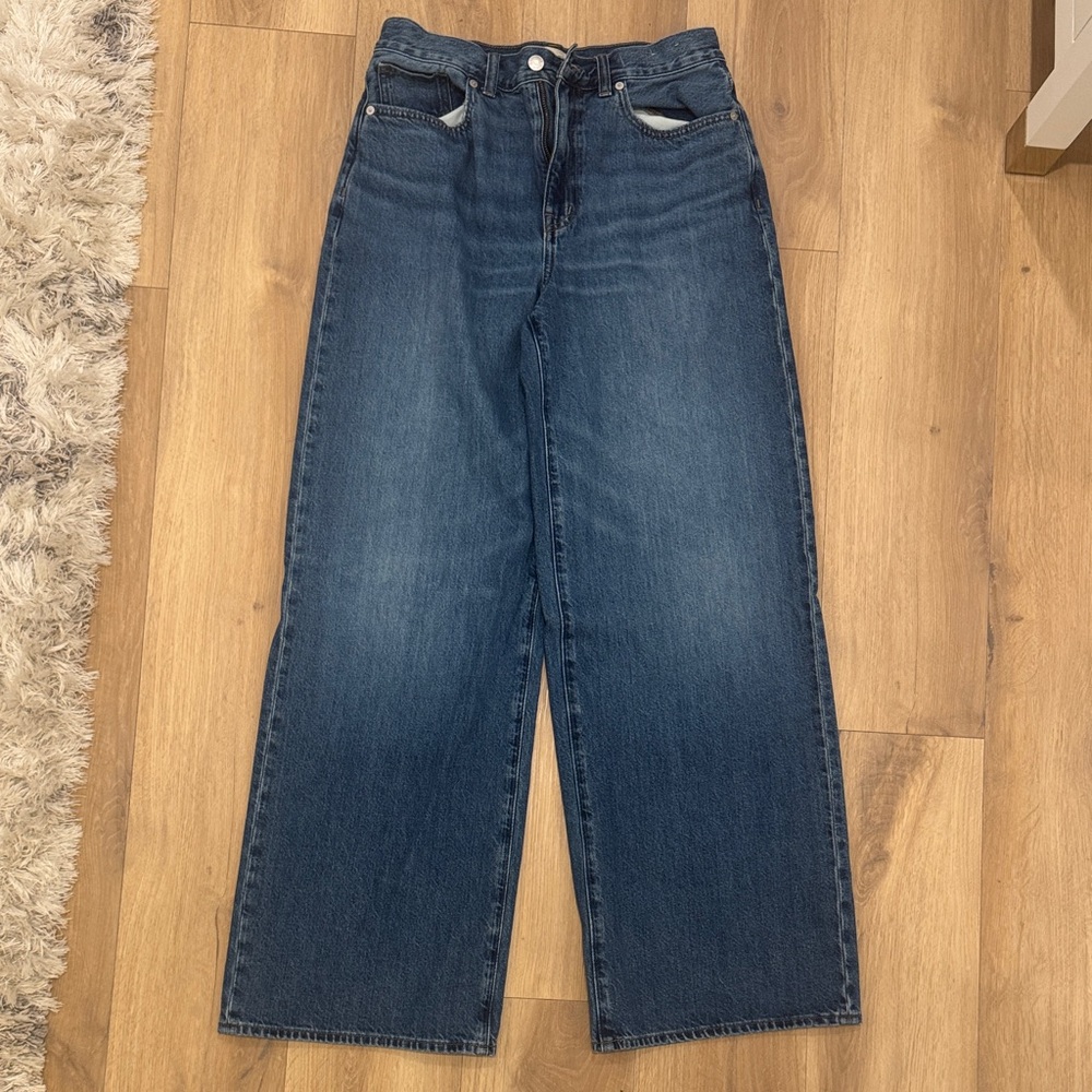 Madewell Dark Blue wide Leg Jeans